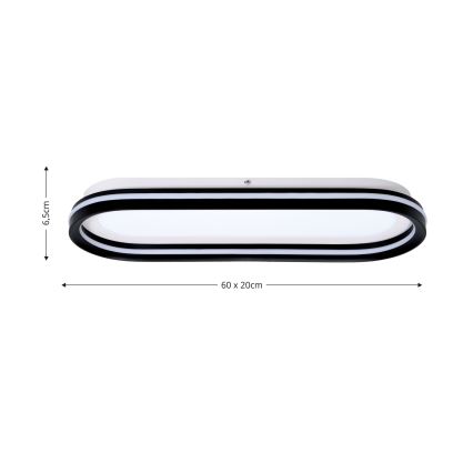 Brilagi - LED reguliuojamas lubinis šviestuvas TRIVARO LED/85W/230V 3000-6000K 20x60 cm + nuotolinis valdymas