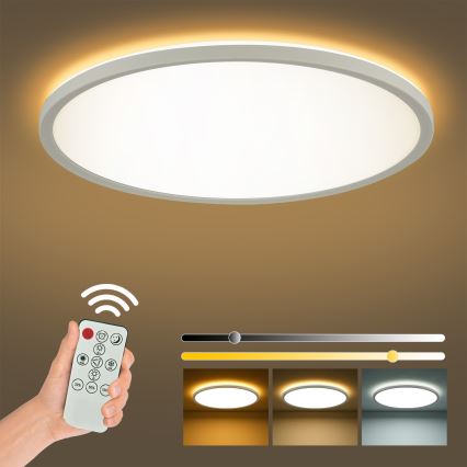 Brilagi - LED Pritemdomas lubinis šviestuvas ULTRA SLIM LED/24W/230V 2700-6500K diametras 42 cm balta + nuotolinio valdymo pultas