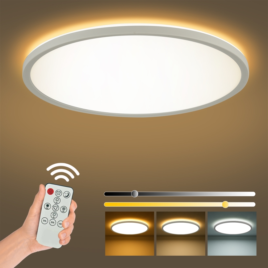 Brilagi - LED Pritemdomas lubinis šviestuvas ULTRA SLIM LED/24W/230V 2700-6500K diametras 42 cm balta + nuotolinio valdymo pultas