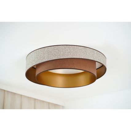 Brilagi - LED Pritemdomas lubinis šviestuvas VEGAS SHINE LED/24W/230V diametras 60 cm 3000/4000/6500K ruda + nuotolinio valdymo pultas