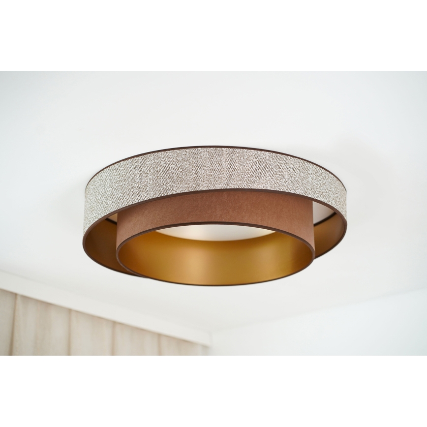 Brilagi - LED Pritemdomas lubinis šviestuvas VEGAS SHINE LED/24W/230V diametras 60 cm 3000/4000/6500K ruda + nuotolinio valdymo pultas