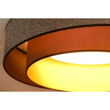 Brilagi - LED Pritemdomas lubinis šviestuvas VEGAS SHINE LED/24W/230V diametras 60 cm 3000/4000/6500K ruda + nuotolinio valdymo pultas