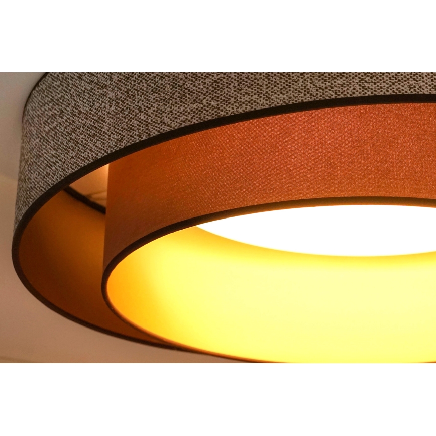 Brilagi - LED Pritemdomas lubinis šviestuvas VEGAS SHINE LED/24W/230V diametras 60 cm 3000/4000/6500K ruda + nuotolinio valdymo pultas