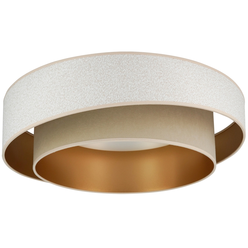 Brilagi - LED Pritemdomas lubinis šviestuvas VEGAS SHINE LED/24W/230V diametras 60 cm 3000/4000/6500K kreminė/smėlio spalva + nuotolinio valdymo pultas