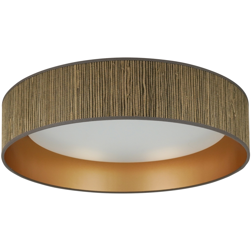 Brilagi - LED Pritemdomas lubinis šviestuvas VEGAS SHINE LED/24W/230V 3000/4000/6500K šiaudų ruda/auksas + nuotolinio valdymo pultas