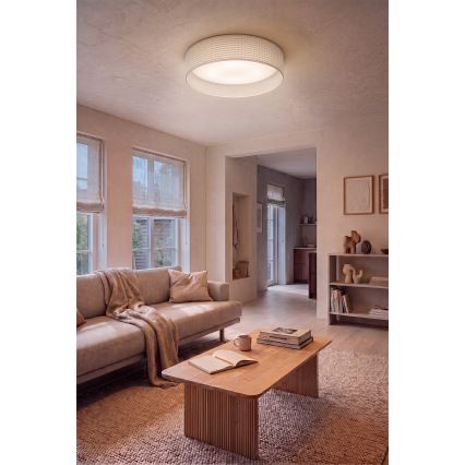 Brilagi - dimeriuojamas LED lubinis šviestuvas VELVET SMARTIX STARS LED/36W/230V 3000-6000K skersmuo 55 cm kreminė Wi-Fi Tuya Beacon + nuotolinis valdymas