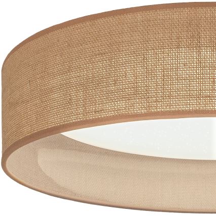 BRILAGI - Dimeriuojamas lubinis LED šviestuvas VELVET SMARTIX STARS LED/36W/230V 3000-6000K skersmuo 55 cm smėlio spalvos Wi-Fi Tuya Beacon + nuotolinis valdymas