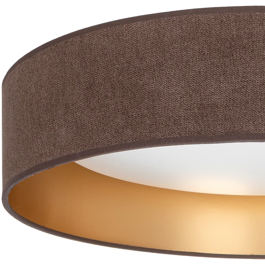 BRILAGI - Dimeriuojamas LED lubų šviestuvas VELVET SMARTIX LED/24W/230V 3000-6000K skersmuo 45 cm ruda/auksinė Wi-Fi Tuya Beacon + nuotolinio valdymo pultas