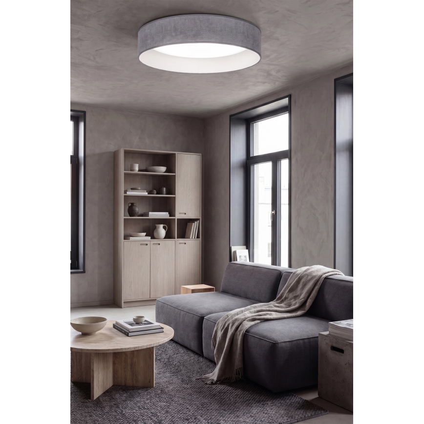 BRILAGI - Dimeriuojamas LED lubų šviestuvas VELVET SMARTIX LED/36W/230V 3000-6000K Ø 55 cm pilka Wi-Fi Tuya Beacon + nuotolinis valdymas