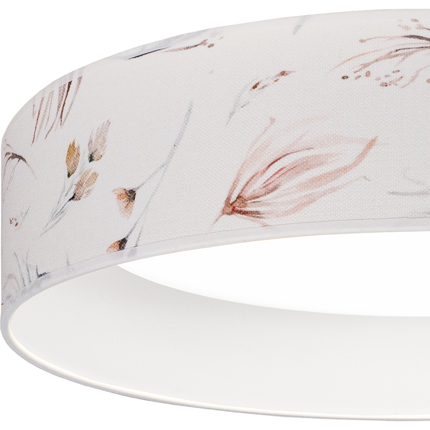 BRILAGI - LED reguliuojamas lubinis šviestuvas VELVET SMART VARI LED/24W/230V 3000-6500K skersmuo 45 cm balta/gėlės + nuotolinis pultelis