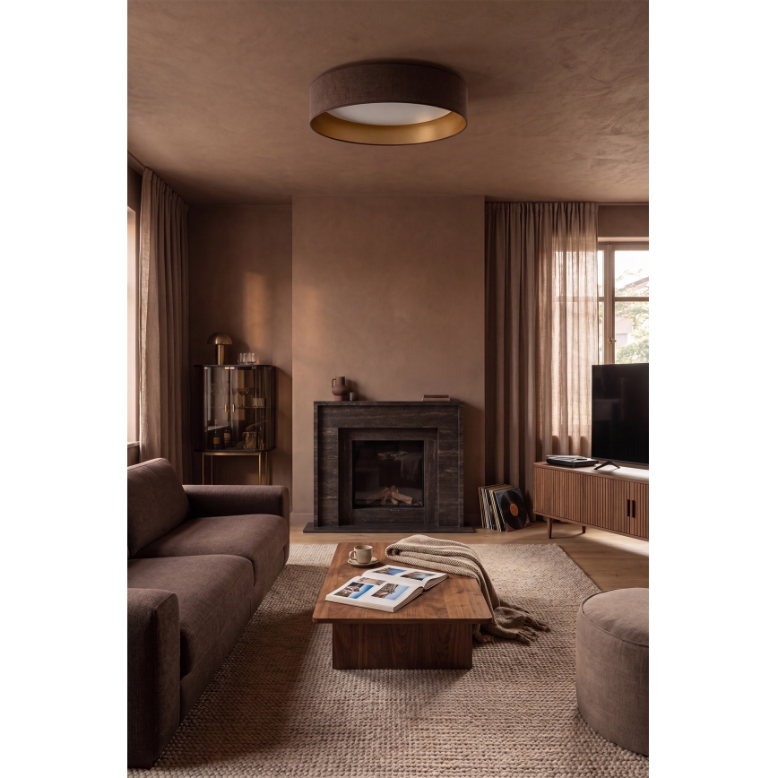 BRILAGI - LED dimeriuojamas lubinis šviestuvas VELVET SMART VARI LED/24W/230V 3000-6500K skersm. 45 cm rudas/auksinis + nuotolinis valdymas