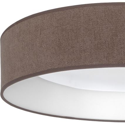 BRILAGI - Dimeriuojamas LED lubinis šviestuvas VELVET SMART VARI LED/24W/230V 3000-6500K skersmuo 45 cm rudas + su nuotoliniu valdymu