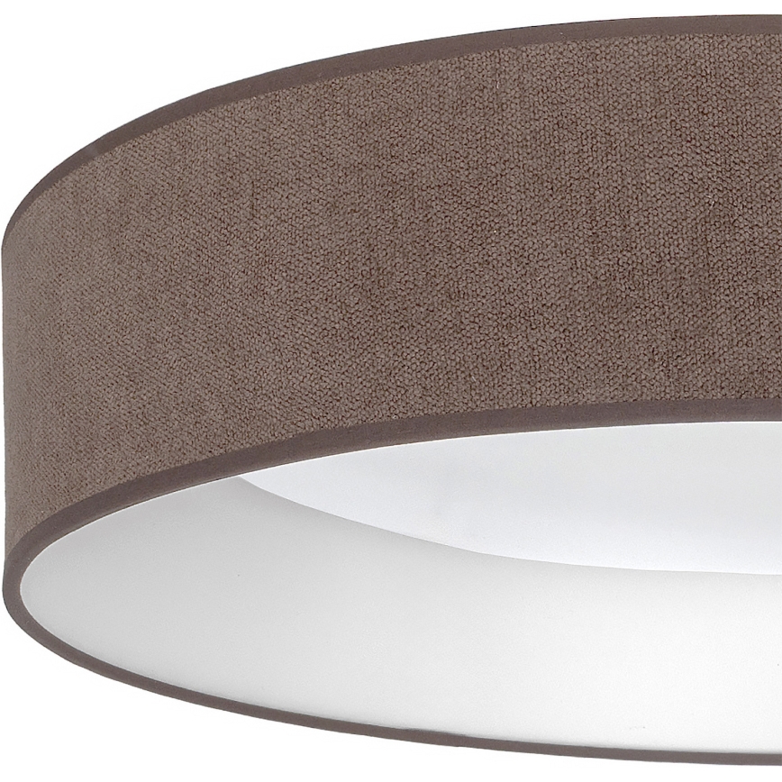 BRILAGI - Dimeriuojamas LED lubinis šviestuvas VELVET SMART VARI LED/24W/230V 3000-6500K skersmuo 45 cm rudas + su nuotoliniu valdymu