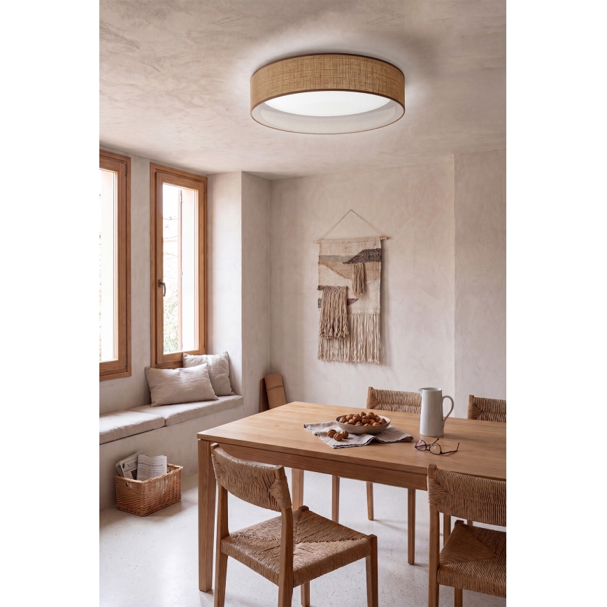 BRILAGI - Dimeriuojamas LED lubų šviestuvas VELVET SMART VARI LED/36W/230V 3000-6500K Ø 55 cm smėlio spalvos + nuotolinis valdymas