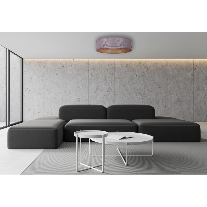 Brilagi - LED reguliuojamas lubų šviestuvas VELVET SMART LED/24W/230V skersmuo 45 cm 2700-6500K Wi-Fi Tuya pilka/auksinė + nuotolinio valdymo pultas