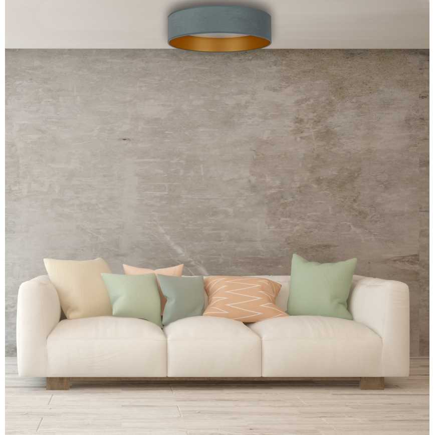 Brilagi - LED Reguliuojamas lubinis šviestuvas VELVET SMART LED/36W/230V d. 55 cm 2700-6500K Wi-Fi Tuya mėtinė/auksinė + nuotolinio valdymo pultelis