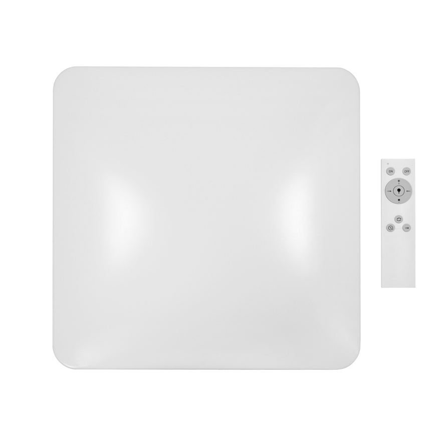 Brilagi - LED Pritemdomas lubinis šviestuvas VELVET SQUARE LED/24W/230V 3000/4000/6500K + nuotolinio valdymo pultas kreminė