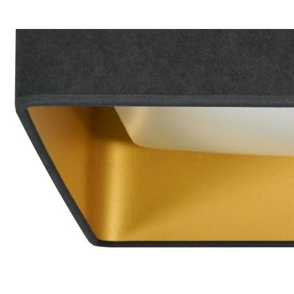 Brilagi - LED Pritemdomas lubinis šviestuvas VELVET SQUARE LED/24W/230V 3000/4000/6500K + nuotolinio valdymo pultas pilka