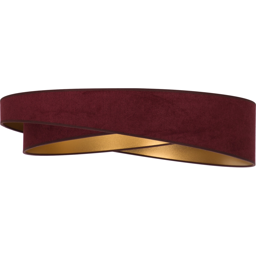 BRILAGI - dimeriuojamas lubinis šviestuvas VELVET TWIST LED/36W/230V 3000-6000K skersmuo 65 cm Wi-Fi Tuya Beacon vyno raudona/auksinė + nuotolinis pultas