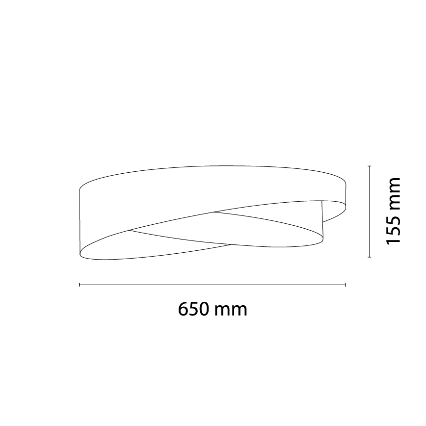 BRILAGI - LED Reguliuojamas lubinis šviestuvas VELVET TWIST LED/36W/230V 3000-6000K skersmuo 65 cm Wi-Fi Tuya Beacon rožinė/smėlinė + nuotolinis valdymas