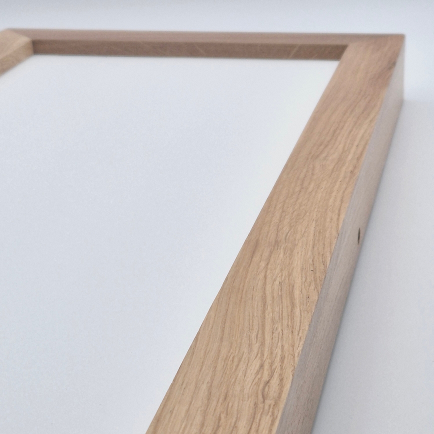 Brilagi - LED pritemdomas lubinis vonios šviestuvas WOODY FRAME LED/50W/230V ąžuolas 120x30 cm 3000-6000K IP44 + nuotolinio valdymo pultas