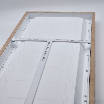 Brilagi - LED pritemdomas lubinis vonios šviestuvas WOODY FRAME LED/50W/230V ąžuolas 120x30 cm 3000-6000K IP44 + nuotolinio valdymo pultas