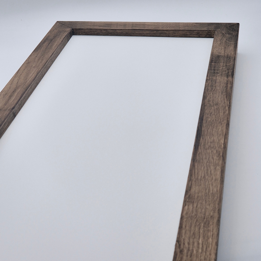 Brilagi - LED pritemdomas lubinis vonios šviestuvas WOODY FRAME LED/50W/230V ąžuolas 120x30 cm 3000-6000K IP44 + nuotolinio valdymo pultas