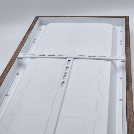 Brilagi - LED pritemdomas lubinis vonios šviestuvas WOODY FRAME LED/50W/230V ąžuolas 120x30 cm 3000-6000K IP44 + nuotolinio valdymo pultas