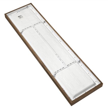 Brilagi - LED pritemdomas lubinis vonios šviestuvas WOODY FRAME LED/50W/230V ąžuolas 120x30 cm 3000-6000K IP44 + nuotolinio valdymo pultas