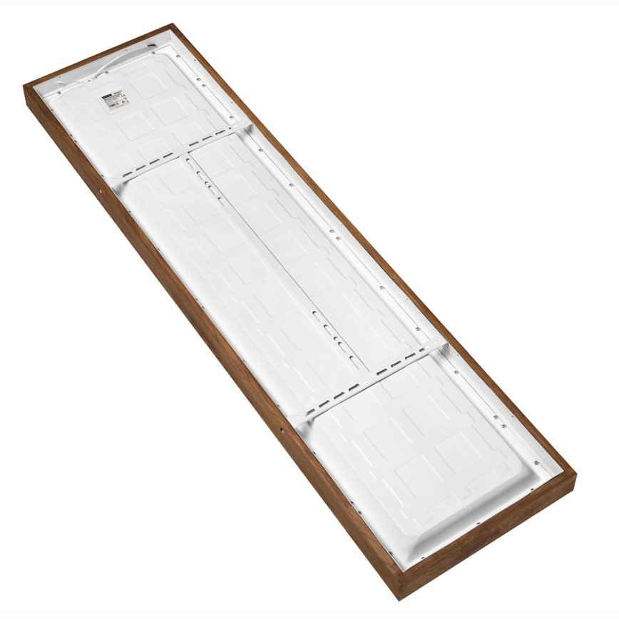 Brilagi - LED pritemdomas lubinis vonios šviestuvas WOODY FRAME LED/50W/230V ąžuolas vyšnia 120x30 cm 3000-6000K IP44 + nuotolinio valdymo pultas