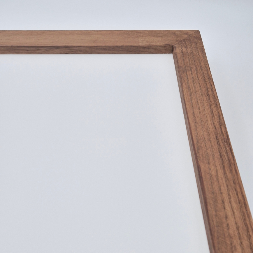 Brilagi - LED pritemdomas lubinis vonios šviestuvas WOODY FRAME LED/50W/230V ąžuolas vyšnia 60x60 cm 3000-6000K IP44 + nuotolinio valdymo pultas