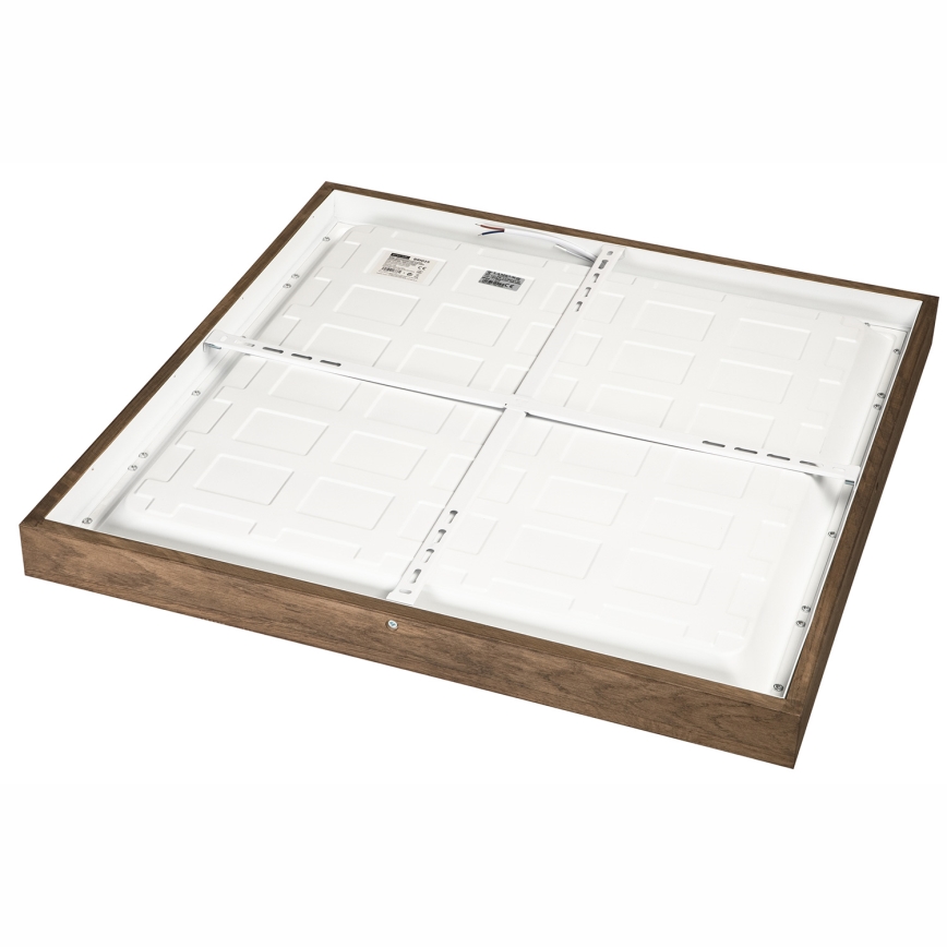 Brilagi - LED pritemdomas lubinis vonios šviestuvas WOODY FRAME LED/50W/230V ąžuolas 60x60 cm 3000-6000K IP44 + nuotolinio valdymo pultas