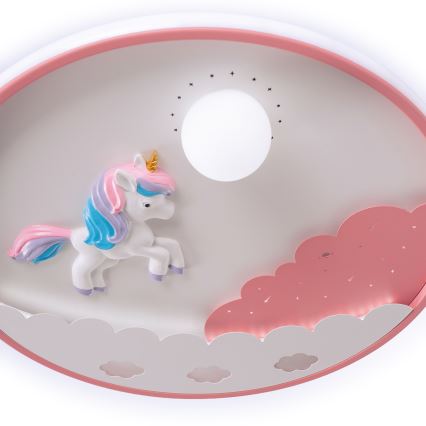 Brilagi - dimeriuojamas LED vaikų lubų šviestuvas UNICORN LED/68W/230V 3000-6000K skersmuo 49 cm + nuotolinis valdymas