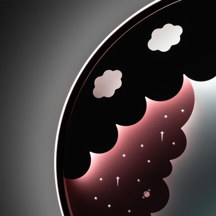 Brilagi - dimeriuojamas LED vaikų lubų šviestuvas UNICORN LED/68W/230V 3000-6000K skersmuo 49 cm + nuotolinis valdymas