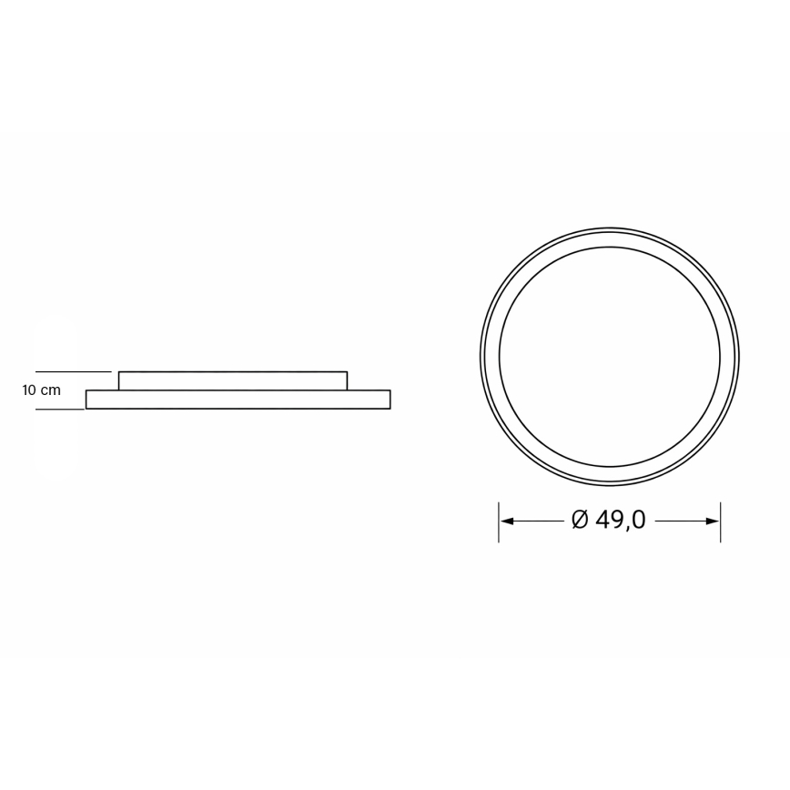 Brilagi - dimeriuojamas LED vaikų lubų šviestuvas UNICORN LED/68W/230V 3000-6000K skersmuo 49 cm + nuotolinis valdymas