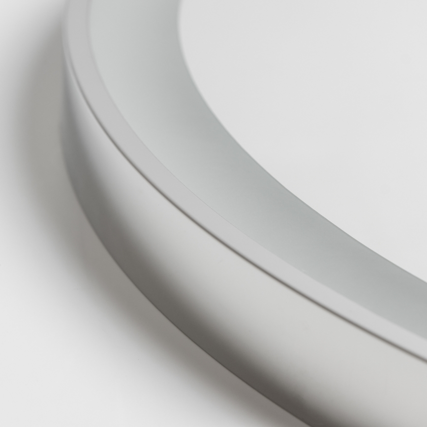 Brilagi - ALU PRO LED dimeriuojamas šildomas vonios veidrodis su apšvietimu LED/18W/230V skersmuo 60 cm 3000/4000/6500K IP44 blizgus chromas CRI 90