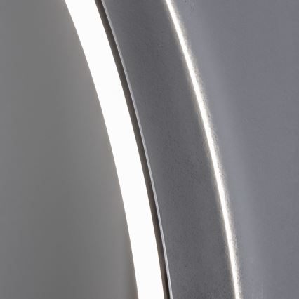 Brilagi - ALU PRO LED dimeriuojamas šildomas vonios veidrodis su apšvietimu LED/18W/230V skersmuo 60 cm 3000/4000/6500K IP44 blizgus chromas CRI 90