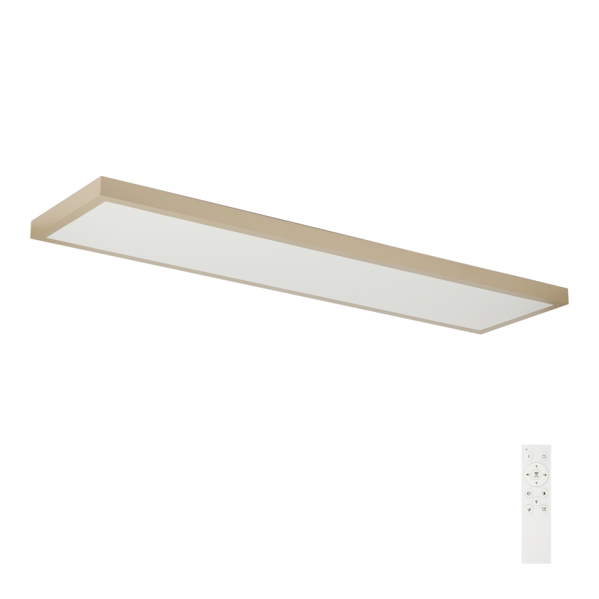 Brilagi - Reguliuojamas LED vonios lubų šviestuvas FRAME SMART LED/50W/230V 120x30 cm 3000-6000K IP44 smėlinė + nuotolinio valdymo pultas