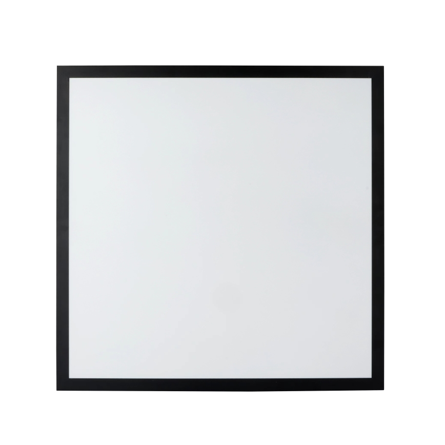 Brilagi - reguliuojamas LED vonios kambario lubinis šviestuvas FRAME SMART LED/50W/230V 60x60 cm 3000-6000K IP44 juodas + nuotolinio valdymo pultas