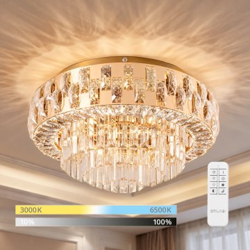 BRILAGI - LED reguliuojamo ryškumo lubinis šviestuvas AURELIA LED/45W/230V 3000-6000K skersmuo 50 cm auksinis + nuotolinis valdymas