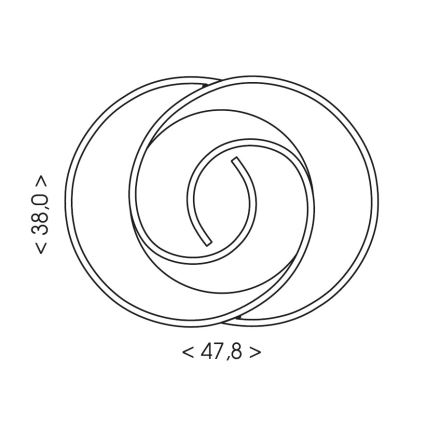 Brilagi - Reguliuojamo ryškumo lubinis šviestuvas VELO LED/70W/230V 3000-6500K 38x47,8 cm + nuotolinis valdymas