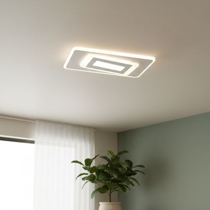 BRILAGI - Reguliuojamo ryškumo lubinis šviestuvas MODERN LED/51W/230V 3000-6000K 20x40 cm + su nuotoliniu valdymo pulteliu