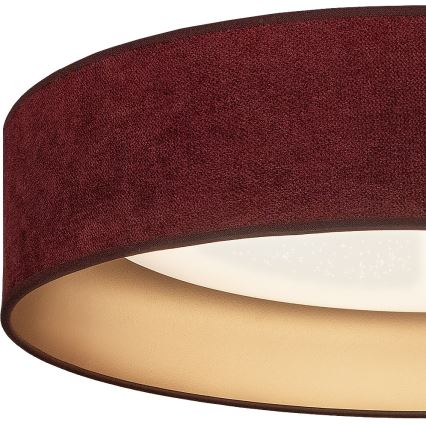 BRILAGI - LED dimeriuojamas lubinis šviestuvas VELVET SMARTIX STARS LED/36W/230V 3000-6000K skersm. 55 cm vyno raudona/auksinė Wi-Fi Tuya Beacon + nuotolinis valdymas