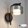 BRILAGI - LED RGB+CCT dimeriuojama sieninė lempa AURA LUX 1xGX53/14W/230V 2700-6500K Wi-Fi Tuya juoda/dūminė