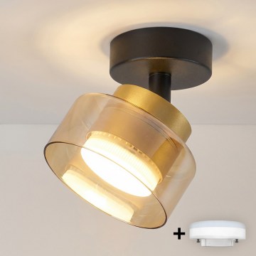 BRILAGI - LED RGB+CCT dimeriuojamas taškinis šviestuvas AURA LUX 1xGX53/14W/230V 2700-6500K Wi-Fi Tuya juoda/auksinė