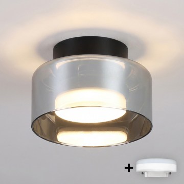 BRILAGI - LED RGB+CCT dimeriuojamas taškinis šviestuvas AURA LUX 1xGX53/14W/230V 2700-6500K Wi-Fi Tuya juoda/dūminė