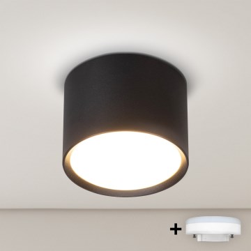 BRILAGI - LED RGB+CCT Dimeriuojamas taškinis šviestuvas SMOOTH 1xGX53/14W/230V 60x82 mm 2700-6500K Wi-Fi Tuya juodas