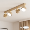 BRILAGI - LED RGB+CCT pritemdomas taškinis šviestuvas MONO 4xGX53/14W/230V 2700-6500K Wi-Fi Tuya smėlio spalvos