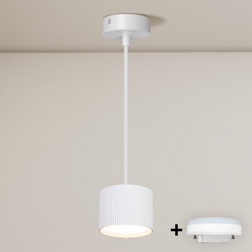 BRILAGI - LED RGB+CCT reguliuojamas kabantis šviestuvas ant laido STRIPY 1xGX53/14W/230V pr. 82 mm 2700-6500K Wi-Fi Tuya balta
