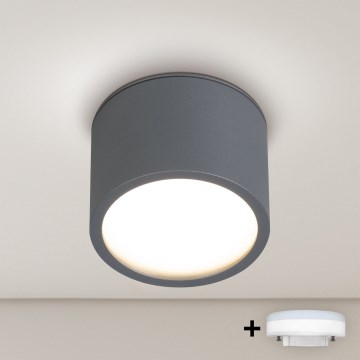 BRILAGI - LED RGB+CCT reguliuojamas vonios kambario taškinis šviestuvas SMOOTH1xGX53/14W/230V 60x82 mm 2700-6500K Wi-Fi Tuya antracitas IP54
